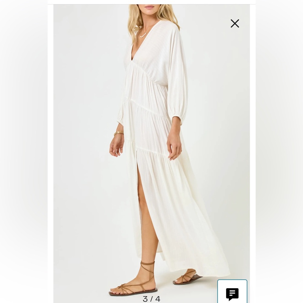 LSPACE Eterna Swim Cover-Up Maxi Dress - Picture 3 of 14